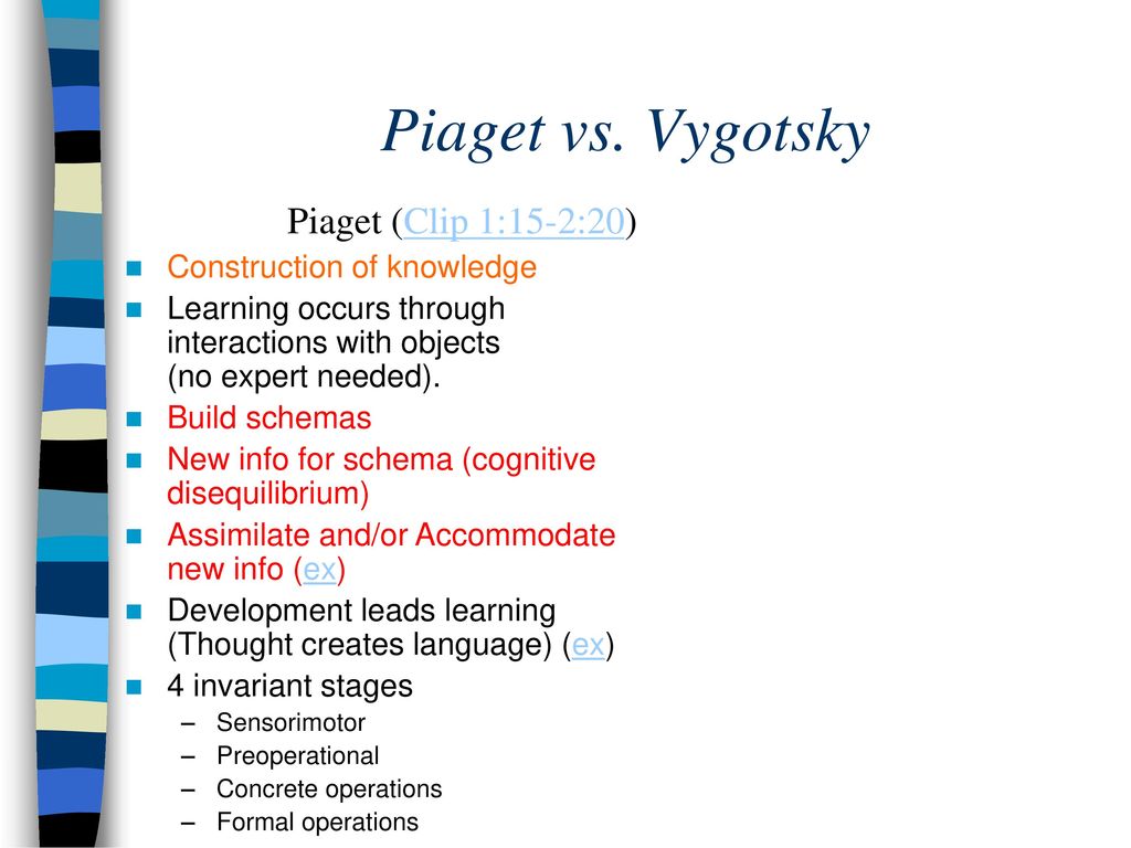 Cognitive Development How do students develop their thinking